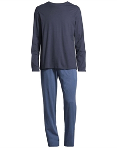 Пижама Night & Home, цвет dunkelblau/blau Schiesser