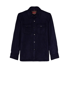Шерстяная рубашка CPO, синий Schott