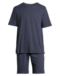 Пижама Night & Home, темно-синий Schiesser