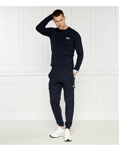 Лонгслив Slim Fit, темно-синий Ea7