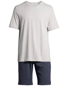 Пижама Night & Home, цвет dunkelblau/grau Schiesser