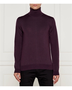 Свитер из шерсти San Thomas-M Regular Fit, фиолетовый Hugo