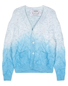 Кардиган с V-образным вырезом и эффектом омбре, синий Missoni