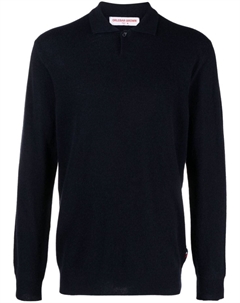 Кашемировая рубашка поло Bruno с длинными рукавами, синий Orlebar brown