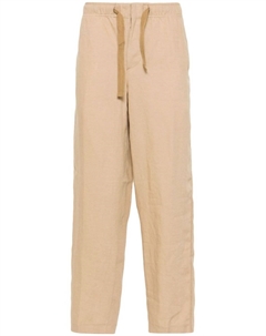 Льняные зауженные брюки Alex, серый Orlebar brown