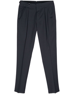 Узкие брюки с поясом, синий Canali