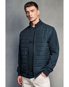 Куртка с гибридным воротником воронкой, синий Next