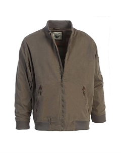 Мужская спортивная куртка из твила с молнией и полной молнией, цвет Olive Gioberti