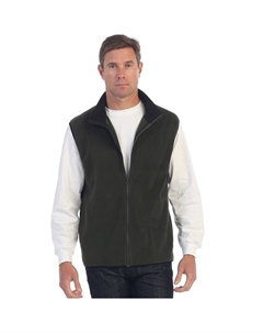 Мужской флисовый жилет на полной молнии, цвет Olive L Gioberti