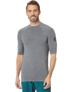 Плавки Dawn Patrol UPF Perfomance Short Sleeve Rashguard, цвет Grey Marle Rip curl