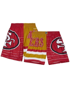 Мужские шорты Scarlet San Francisco 49ers Jumbotron 3.0, красный Mitchell and ness