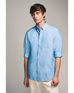 Рубашка Оксфорд с длинным рукавом, голубой Next