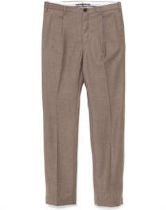 Брюки из вирджинской шерсти, коричневый Incotex