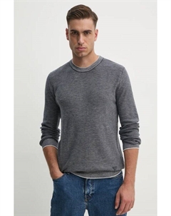 Свитер EARLE из смесовой шерсти, темно-синий Guess