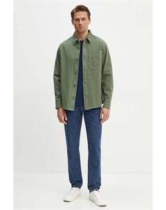 Рубашка Surchemise Basile Brodee Poitrine из хлопка, зеленый A.p.c.