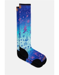 Лыжные носки Targeted Cushion с принтом Nature Doodles, синий Smartwool