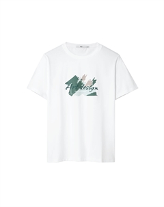 Футболка мужская бежевая с узором 07, бежевый Hla