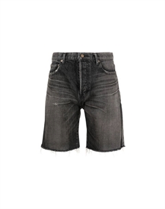 Джинсовые шорты мужские черные, черный Saint laurent