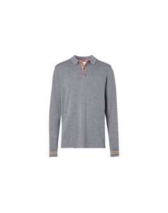 Рубашка поло мужская Heart Hemp серая, цвет Heart hemp gray Burberry