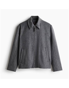 Куртка из шерсти A/W 2024 Regular Fit, темно-серый/полоска H&m