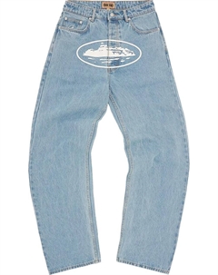 Джинсы Alcatraz Baggy 'Washed Blue', синий Corteiz