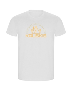 Футболка с коротким рукавом Everything Is Better ECO, белый Kruskis