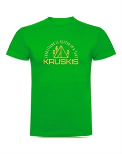 Футболка с коротким рукавом Everything Is Better, зеленый Kruskis