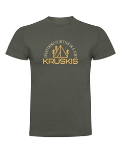 Футболка с коротким рукавом Everything Is Better, серый Kruskis