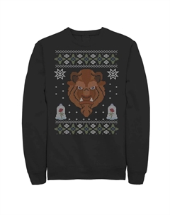 Мужской флисовый свитер Disney Beauty And The Beast Ugly Christmas Licensed character