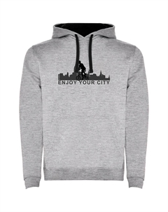 Худи Enjoy your City Two-Colour, серый Kruskis