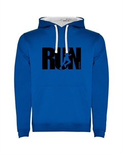 Худи Word Run Two-Colour, синий Kruskis