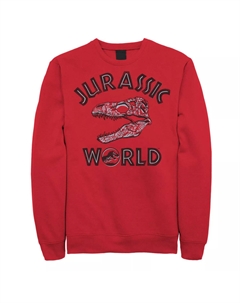 Мужской свитшот с рисунком черепа и принтом «Мир Юрского периода два тиранозавра» Licensed character