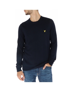 Джемпер с круглым вырезом, синий Lyle & scott