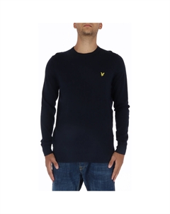 Джемпер трикотажный с логотипом, синий Lyle & scott