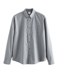 Повседневная рубашка Regular fit Button Up Shirt, серый Next