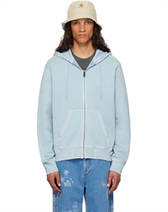 Синяя толстовка с капюшоном Duster Script Carhartt work in progress