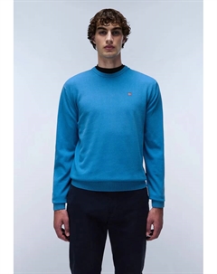 Мужской свитер Droz цвета индиго синего цвета с круглым вырезом Napapijri