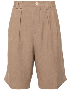 Шорты чинос со складками, серый Brunello cucinelli