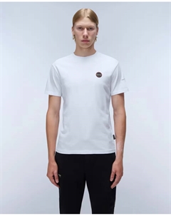 Мужская футболка с коротким рукавом и значком, белый Napapijri