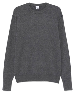 Шерстяной свитер с круглым вырезом, серый Aspesi