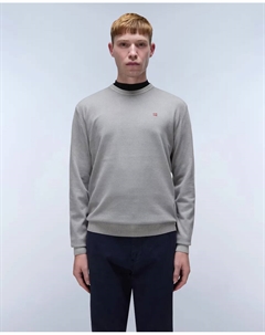 Серый мужской свитер Droz с круглым вырезом Napapijri