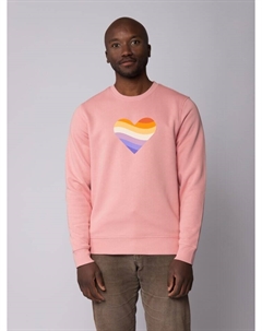 Толстовка Rainbow Heart, цвет canyon pink Watapparel