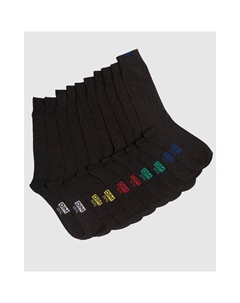 Набор из пяти пар высоких мужских носков серого цвета Dim