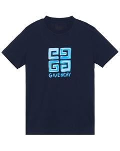 Футболка мужская темно-синяя, темно-синий Givenchy