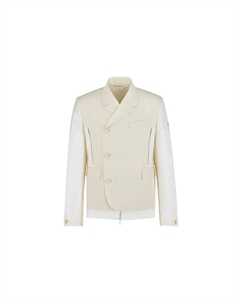 Sacai Quarterly Новые продукты Деловой костюм для мужчин Кремовый, кремовый Dior