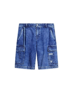 Повседневные шорты для скейтбординга, мужские, светло-голубые, джинсовые, светло-голубой Li-ning