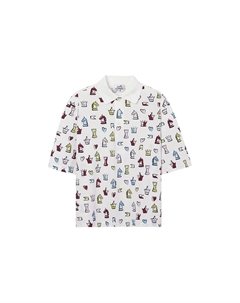 Рубашка поло мужская белая Hermes, белый Hermès