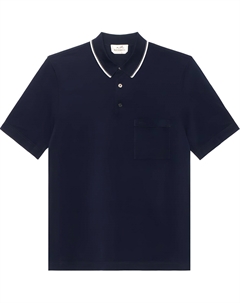 Рубашка поло мужская темно-синяя Hermes, темно-синий Hermès