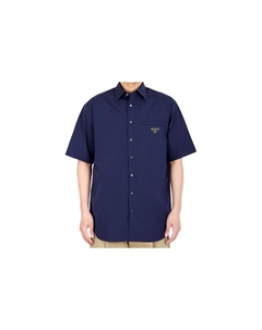 Рубашка мужская темно-синяя, синий Prada