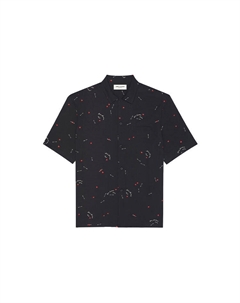 Рубашка мужская черная, черный Saint laurent
